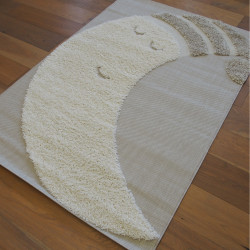 Tapis Clair de Lune écru et taupe - 120x170cm - RITUAL KIDS