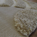 Tapis Clair de Lune écru et taupe - 120x170cm - RICHIE