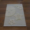 Tapis Lune et ses Etoiles écru et beige - 120x170cm - RITUAL KIDS