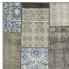 Tapis patchwork gris et bleu - 160x230cm - VINTAGE Balta