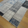 Tapis patchwork gris et bleu - 160x230cm - VINTAGE Balta