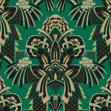 Papier peint Dorothy Emerald - FOLIES - Khrôma by Masureel - FOL701