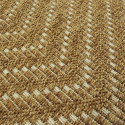 Tapis corde losanges camel - Grace BALTA - 160x230