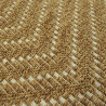 Tapis corde losanges camel - Grace BALTA - 160x230