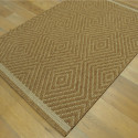 Tapis corde losanges camel - Grace BALTA - 160x230