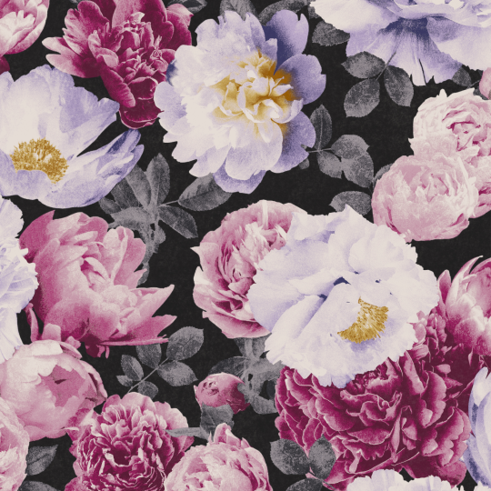 Papier peint Rosegarden Claret - KENT - Khrôma by Masureel - KEN001