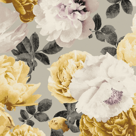 Papier peint Rosegarden Honey - KENT - Khrôma by Masureel - KEN003