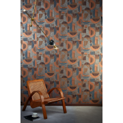 Papier peint Nakita Caramel - ORBITAL - Khrôma by Masureel - ORB205