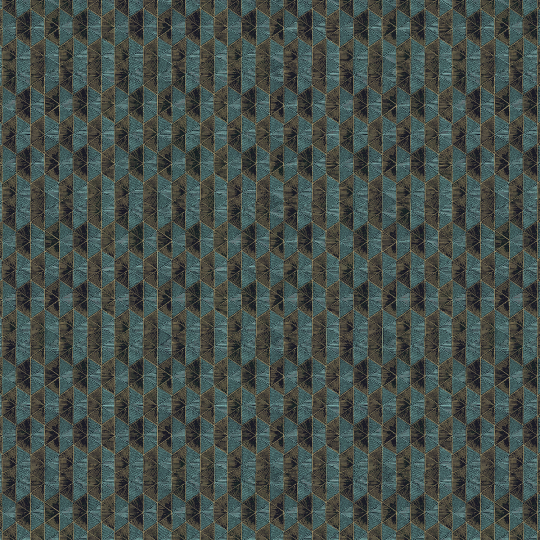 Papier peint Vector Teal - ORBITAL - Khrôma by Masureel - ORB702