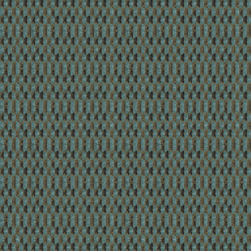 Papier peint Vector Teal - ORBITAL - Khrôma by Masureel - ORB702