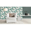 Papier peint intissé BOTANIQUE feuillage bleu vert - BARBARA 2 Rasch 536423