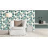 Papier peint intissé BOTANIQUE feuillage bleu vert - BARBARA 2 Rasch 536423