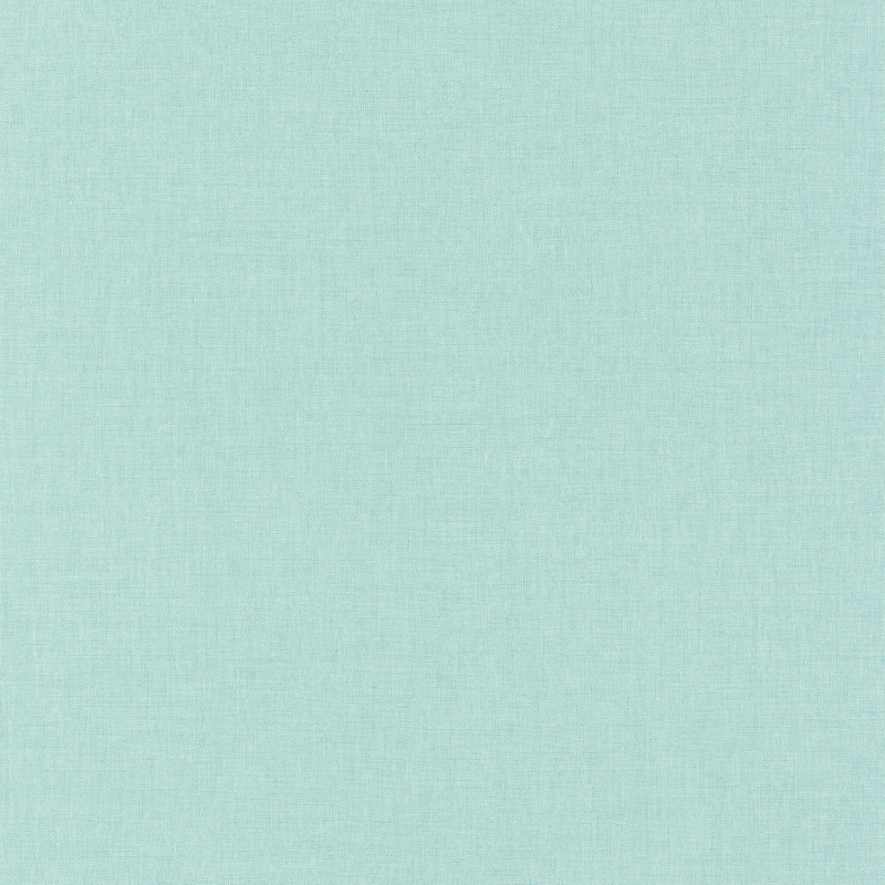 Papier peint Linen Uni bleu turquoise clair - LINEN - Caselio- INN68526509