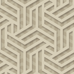 Papier peint Labyrinthe métallique or - ONYX - Ugepa - M350-02