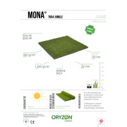 Gazon synthétique Mona 7604 Jungle - ORYZON - rouleau 4M