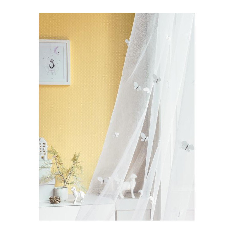 Papier Peint Intiss Enfant Motif Pois Jaune Happy Dreams Casadeco papier-peint-intiss-enfant-motif-pois-jaune-happy-dreams-casadeco