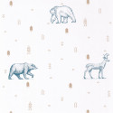 Papier peint Grizzly Bear bleu jean et beige - OUR PLANET - Caselio - OUP101986009 