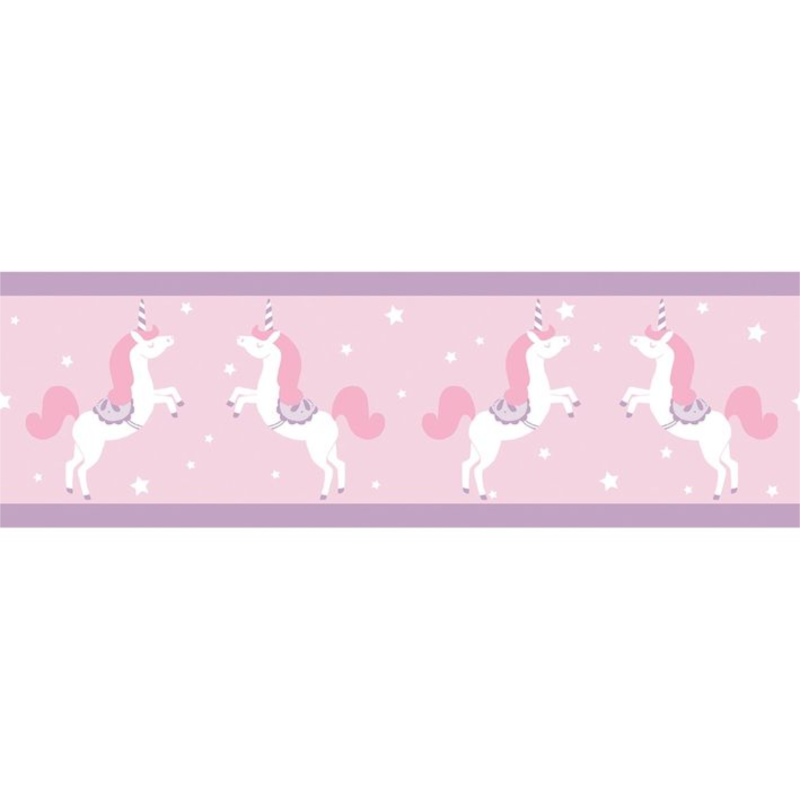 Frise enfant Unicorns parme - GIRL POWER - Caselio - GPR100905010