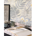 Papier peint Albizia beige lin - BOTANICA - Casadeco - BOTA85891423