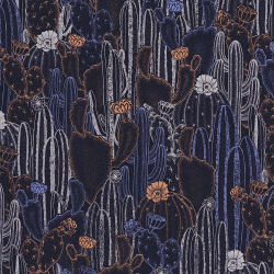 Papier peint Cactaceae violine - BOTANICA - Casadeco - BOTA85925236