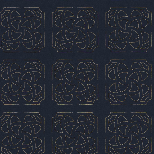 Papier peint Hortus bleu encre - BOTANICA - Casadeco - BOTA85936612