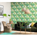 Papier peint Echeveria vert jungle - BOTANICA - Casadeco - BOTA85917396