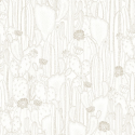 Papier peint Cactaceae blanc taupe - BOTANICA - Casadeco - BOTA85920298