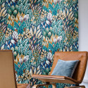 Papier peint Avicennia noir et topaze - KARABANE - Casamance - 75162858
