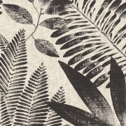 Papier peint Aloes noir et grège - KARABANE - Casamance - 75183886