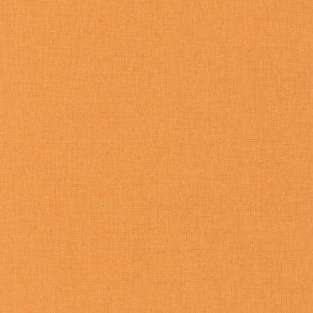 Papier peint Linen uni orange moyen - AU BISTROT D'ALICE - Caselio - BIS68523187