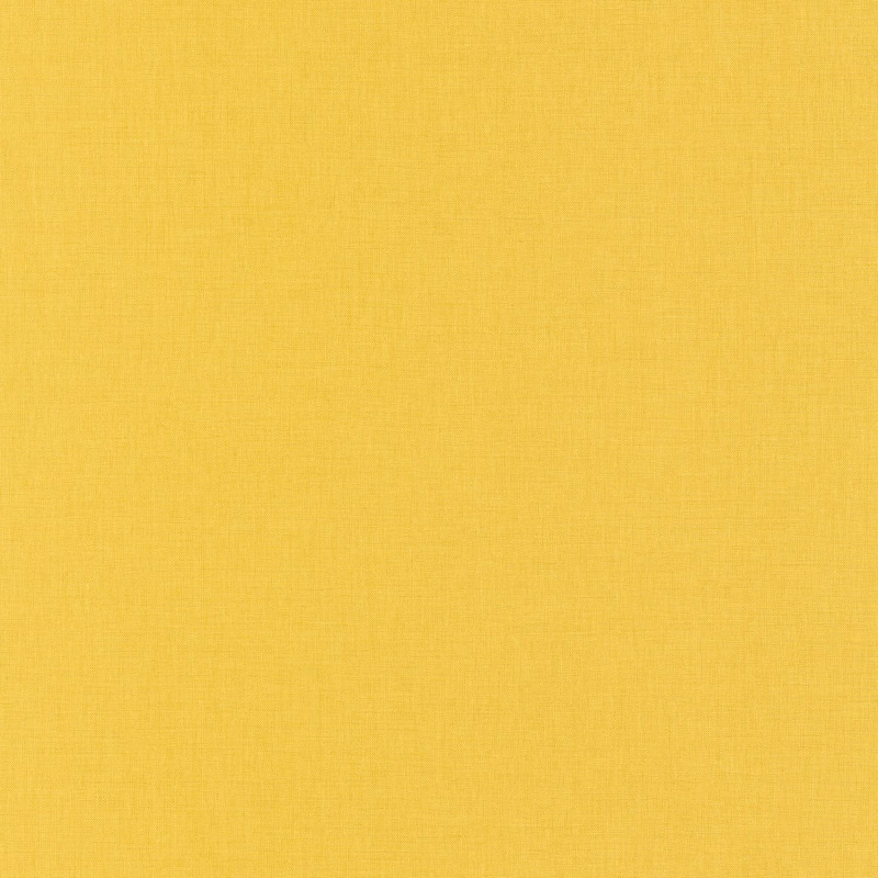 Papier peint Linen uni jaune foncé - AU BISTROT D'ALICE - Caselio - BIS68522015