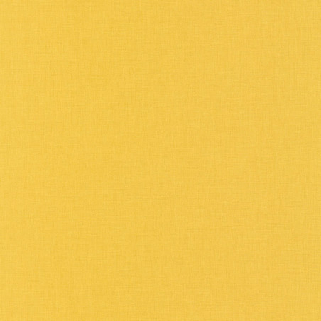 Papier peint Linen uni jaune foncé - AU BISTROT D'ALICE - Caselio - BIS68522015