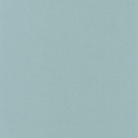 Papier peint Linen Uni teal blue - ONLY BLUE - Caselio - ONB68526066