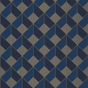 Papier peint Square midnight blue doré - ONLY BLUE - Caselio - ONB100126328