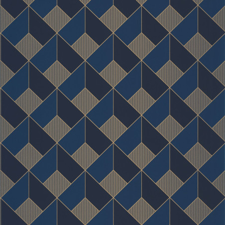 Papier peint Square midnight blue doré - ONLY BLUE - Caselio - ONB100126328