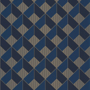 Papier peint Square midnight blue doré - ONLY BLUE - Caselio - ONB100126328