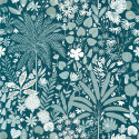 Papier peint Hygge Hope teal blue doré - ONLY BLUE - Caselio - ONB100596120
