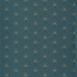 Papier peint Sunrise teal blue doré - ONLY BLUE - Caselio - ONB101236100