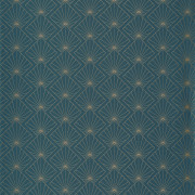 Papier peint Sunrise teal blue doré - ONLY BLUE - Caselio - ONB101236100