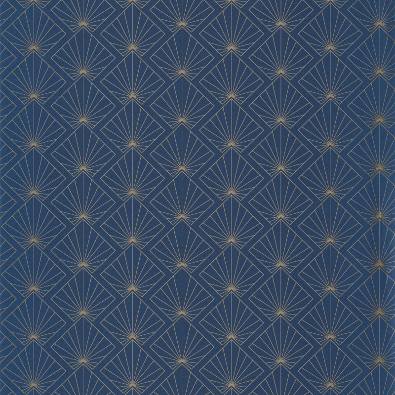 Papier peint Sunrise midnight blue doré - ONLY BLUE - Caselio - ONB101236221