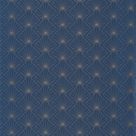 Papier peint Sunrise midnight blue doré - ONLY BLUE - Caselio - ONB101236221