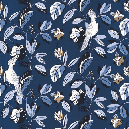 Papier peint Sweet Feathers midnight blue doré - ONLY BLUE - Caselio - ONB102626220