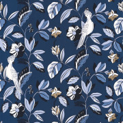 Papier peint Sweet Feathers midnight blue doré - ONLY BLUE - Caselio - ONB102626220