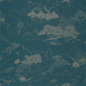 Papier peint Journey teal blue doré - ONLY BLUE - Caselio - ONB102646160
