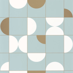 Papier peint Diabolo smoke blue doré - ONLY BLUE - Caselio - ONB102666028