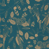 Papier peint Elegante teal blue doré - ONLY BLUE - Caselio - ONB102676100