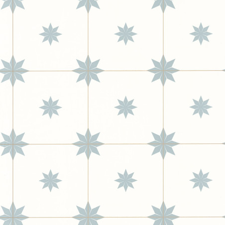 Papier peint Trendy Tiles smoke blue doré - ONLY BLUE - Caselio - ONB102716026
