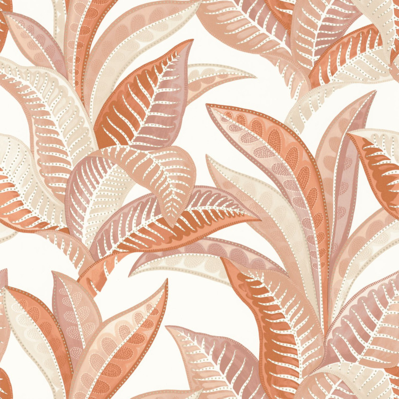 Papier peint Vitamin Sea corail beige - SEA YOU SOON - Caselio - SYO102763465
