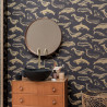 Papier peint Whale Done noir doré - SEA YOU SOON - Caselio - SYO102799298