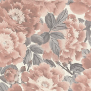 Papier peint Floraison rose poudrée - KIMONO - Rasch - 408331